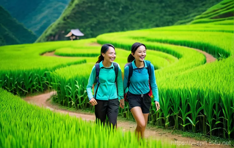 미니멀 캠핑을 위한 배낭 추천 - **Backpack Fitting for a Vietnamese Adventurer:** A cheerful young Vietnamese woman, in her early tw...