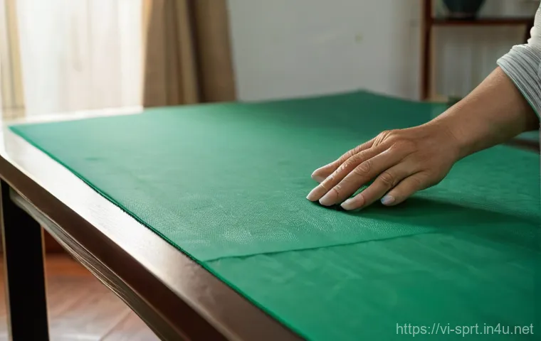 탁구대 설치와 보관 팁 - **Prompt: Table Setup and Initial Inspection in a Vietnamese Home.** "A brightly lit, spacious l...